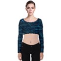 Technology Computer Circuit Boards Electricity Cpu Binary Velvet Long Sleeve Crop Top View1