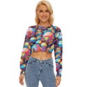 Pattern Seamless Balls Colorful Rainbow Colors Lightweight Long Sleeve Sweatshirt View1