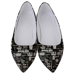 Music Pattern Black White Women s Low Heels by 99art