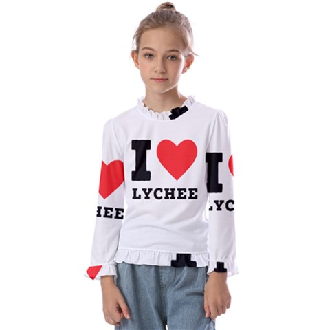 I Love Lychee  Kids  Frill Detail Tee by ilovewhateva