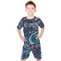 Graffiti Art Psychedelic Art Graphic Design Modern Art Kids  Tee and Shorts Set View1