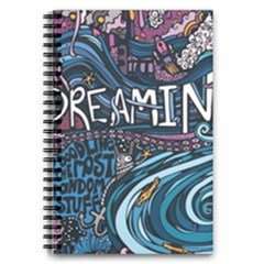 Graffiti Art Psychedelic Art Graphic Design Modern Art 5 5  X 8 5  Notebook by 99art