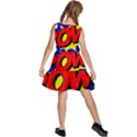 Pow Comic Comic Book Fight Kids  Sleeveless Tiered Mini Dress View4