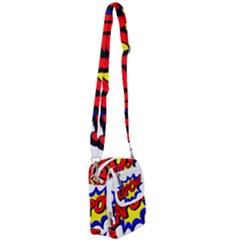 Kapow-comic-comic-book-fight Shoulder Strap Belt Bag by 99art