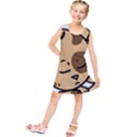 Cat-cartoon-pet-kitten-character Kids  Tunic Dress View1