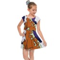 Fuchs-comic-music-wild-animal-cute Kids  Cap Sleeve Dress View1