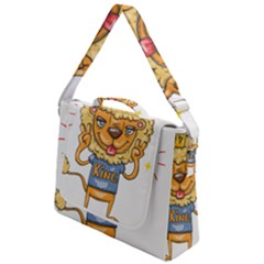 Animation-lion-animals-king-cool Box Up Messenger Bag by 99art