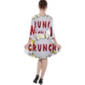 Comic-noise-paleness-explosion Quarter Sleeve Ruffle Waist Dress View2