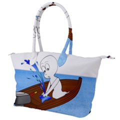 Spirit-boat-funny-comic-graphic Canvas Shoulder Bag by 99art