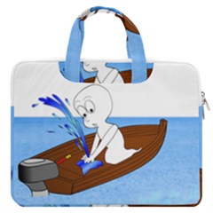 Spirit-boat-funny-comic-graphic Macbook Pro 16  Double Pocket Laptop Bag  by 99art