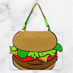 Hamburger-cheeseburger-fast-food Medium Tote Bag by 99art