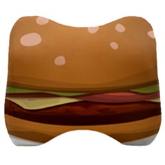 Hamburger-cheeseburger-burger-lunch Velour Head Support Cushion by 99art