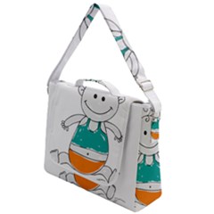 Baby-cute-child-birth-happy Box Up Messenger Bag by 99art