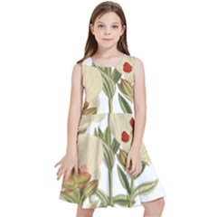 Nature-flower-leaf-plant-isolated Kids  Skater Dress by 99art