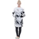 Graphic-design-vector-skull Longline Hooded Cardigan View2