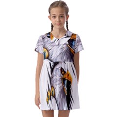 Eagle Kids  Asymmetric Collar Dress by 99art