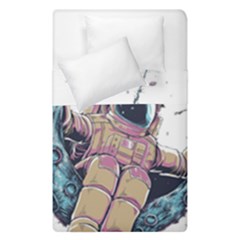 Drawing-astronaut Duvet Cover Double Side (single Size) by 99art