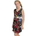 Mural Graffiti Paint Kids  Sleeveless Tiered Mini Dress View2