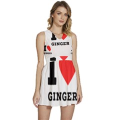 I Love Ginger Sleeveless High Waist Mini Dress by ilovewhateva