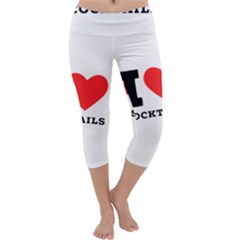 I Love Cocktails  Capri Yoga Leggings by ilovewhateva