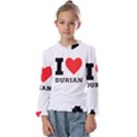 I love durian Kids  Frill Detail Tee View1