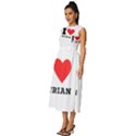 I love durian Sleeveless Round Neck Midi Dress View2