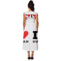 I love durian Sleeveless Round Neck Midi Dress View4