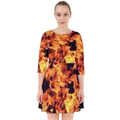 Live Coals Smock Dress by artworkshop