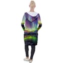 Aurora Borealis Polar Northern Lights Natural Phenomenon North Night Mountains Hooded Pocket Cardigan View2