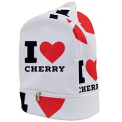 I Love Cherry Zip Bottom Backpack by ilovewhateva