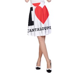 I Love Cantaloupe  A-line Skirt by ilovewhateva