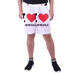 I Love Cannoli  Men s Pocket Shorts by ilovewhateva