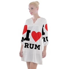 I Love Rum Open Neck Shift Dress by ilovewhateva