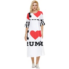 I Love Rum Double Cuff Midi Dress by ilovewhateva