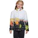 Variety Of Fruit Water Berry Food Splash Kiwi Grape Kids  Puffer Bubble Jacket Coat View1