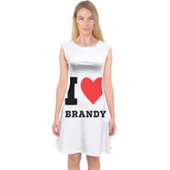 I Love Brandy Capsleeve Midi Dress by ilovewhateva