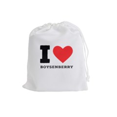 I Love Boysenberry  Drawstring Pouch (large) by ilovewhateva