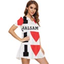 I love balsamic Tiered Short Sleeve Babydoll Dress View2