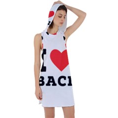 I Love Baci  Racer Back Hoodie Dress by ilovewhateva