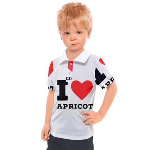 I Love Apricot  Kids  Polo Tee by ilovewhateva