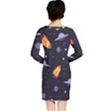 Cosmos Rockets Spaceships Ufos Long Sleeve Nightdress View2