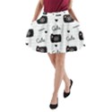 Cute Cameras Doodles Hand Drawn A-Line Pocket Skirt View1