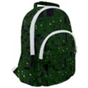 Circuit Board Conductor Tracks Rounded Multi Pocket Backpack View2