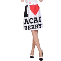 I Love Acai Berry A-line Skirt by ilovewhateva