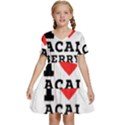 I love acai berry Kids  Short Sleeve Tiered Mini Dress View1