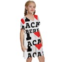 I love acai berry Kids  Short Sleeve Tiered Mini Dress View3