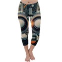 Illustrations Technology Robot Internet Processor Capri Winter Leggings  View1