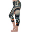 Illustrations Technology Robot Internet Processor Capri Winter Leggings  View2