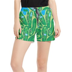 Golf Course Par Golf Course Green Women s Runner Shorts by Cowasu