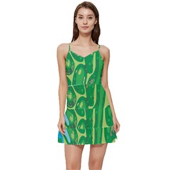 Golf Course Par Golf Course Green Short Frill Dress by Cowasu